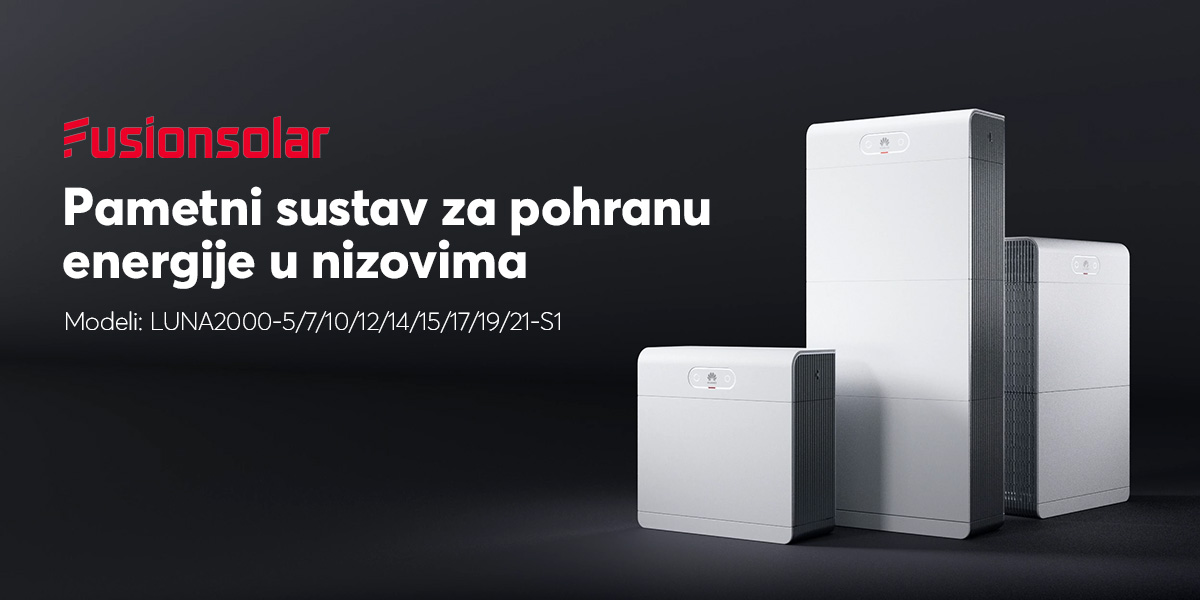 Pametni sustav za pohranu energije u nizovima Huawei Luna modeli