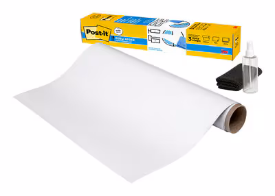 Folija samoljepljiva whiteboard Post-it 3M Erase Piši-briši 121,9 x242 cm Folija samoljepljiva whiteboard Post-it 3M Erase Piši-briši 121,9 x242 cm