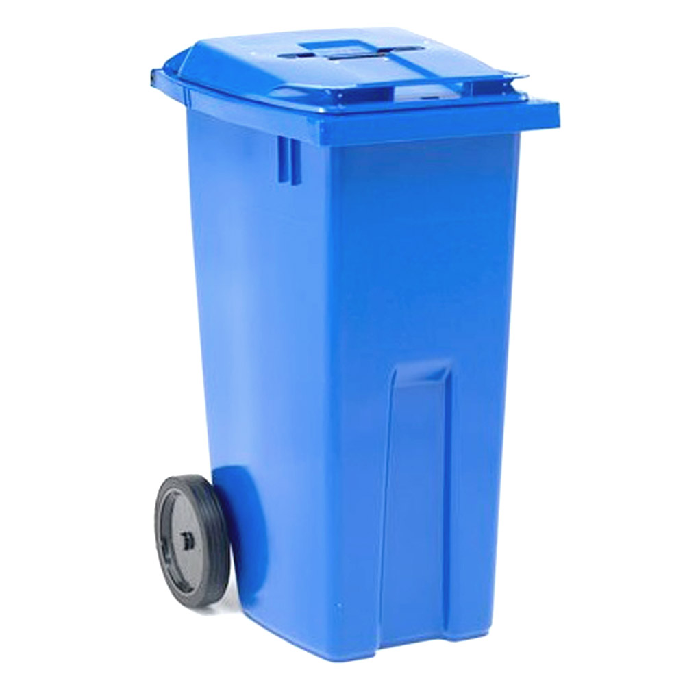 Kanta za otpatke pvc 120l plava s kotačima