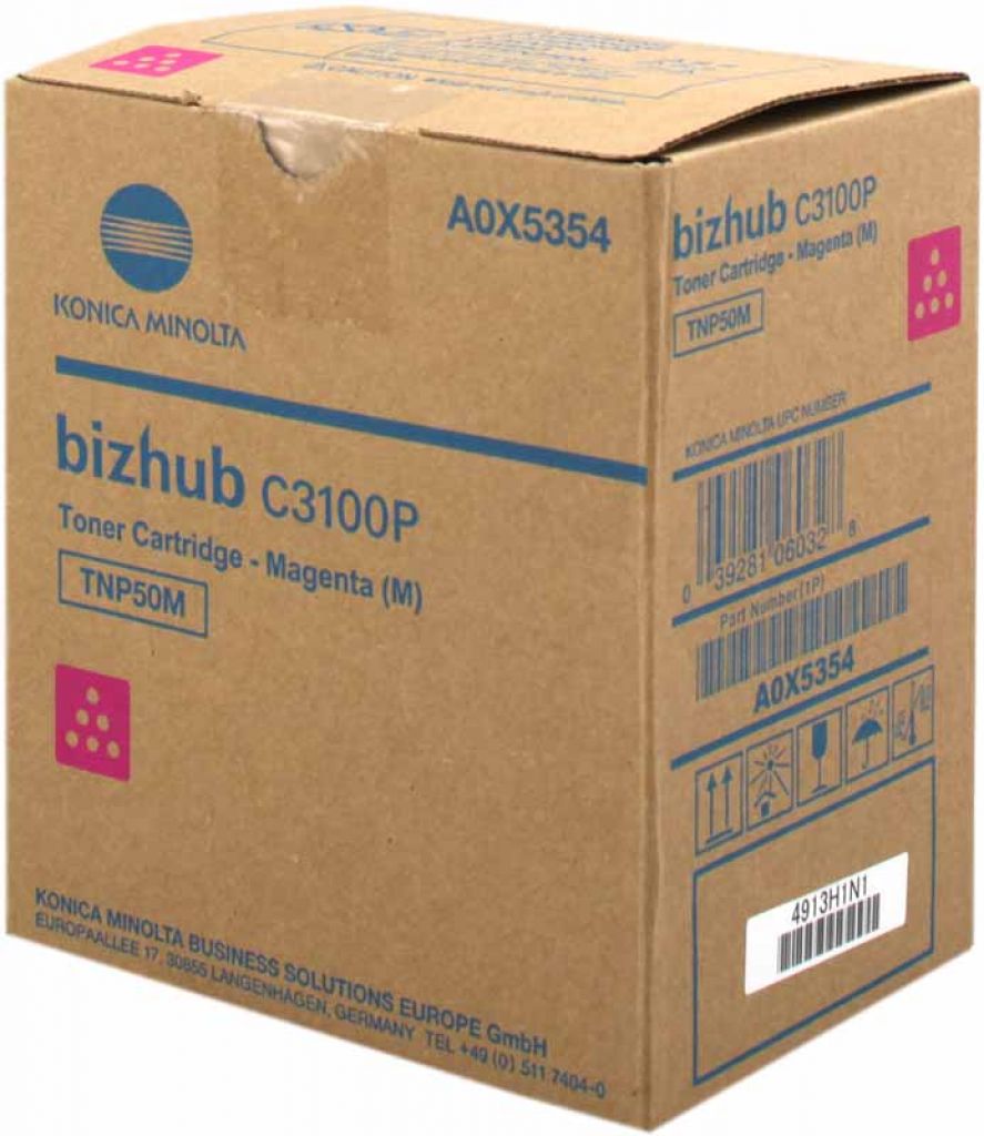 OEM Konica Minolta TNP50M (A0X5334) Toner Cartridge, Magenta, 6K Yield main image 0