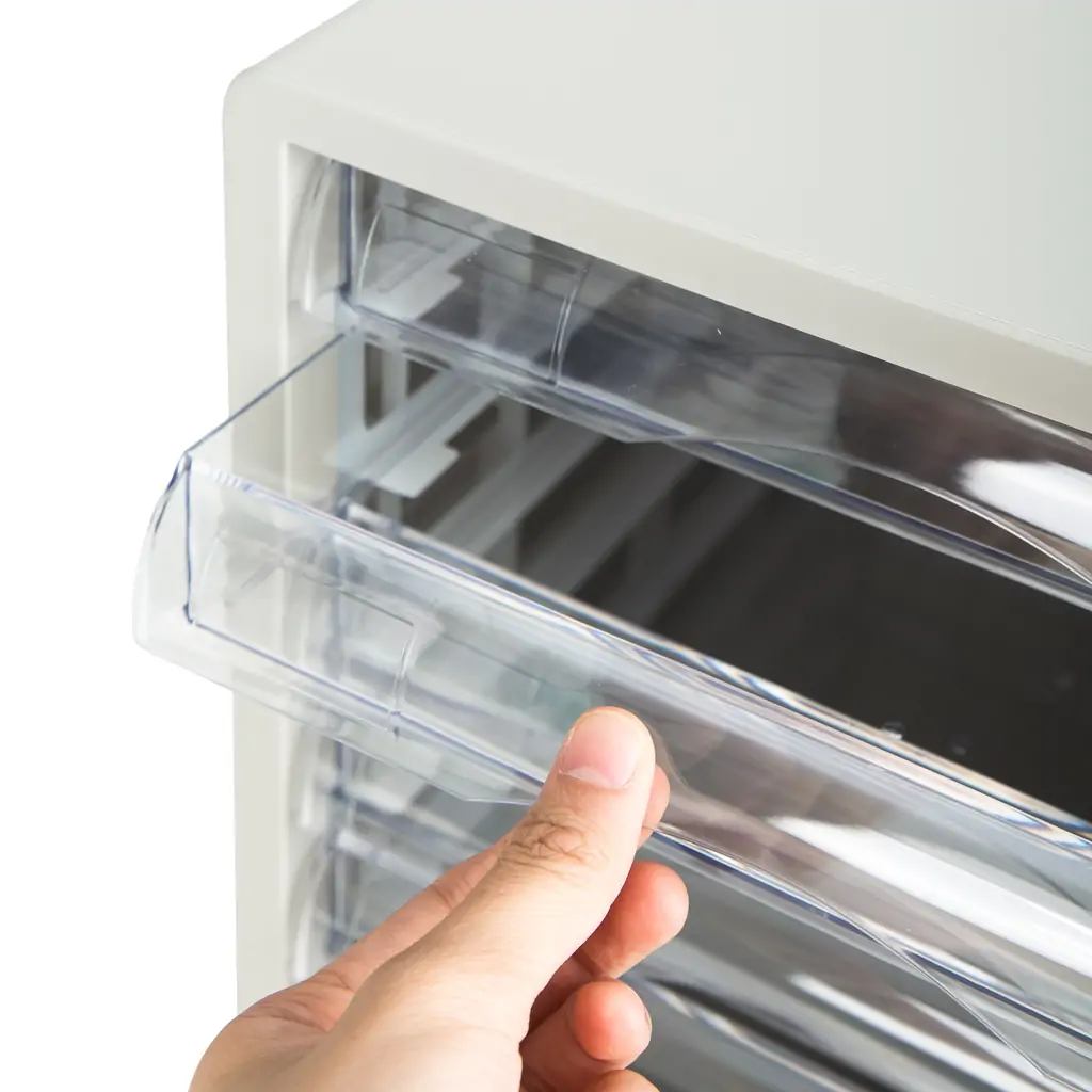 Kutija s ladicama plastična  5 ladica 340x275x260mm Deli 9775 siva