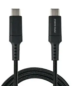 Kabel USB tip C-M<=>USB tip C-M UDC3028 Kevlar QC 3A 1m crni - MAXMOBILE