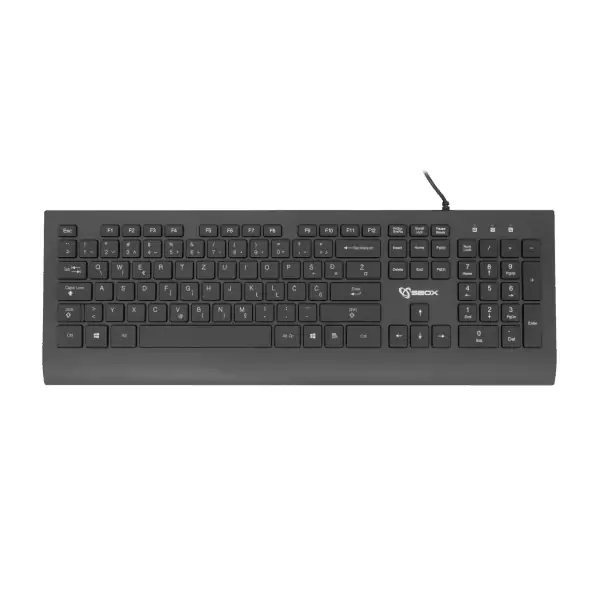 Tipkovnica SBOX K-33 HR Layout - crna - USB