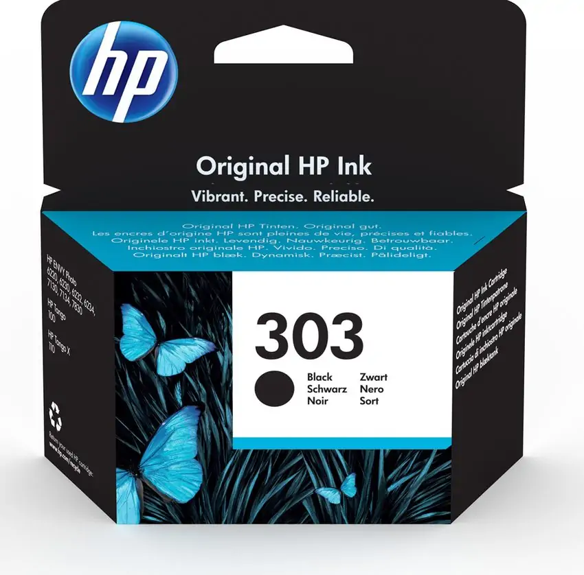 Tinta HP T6N02AE Black No.303