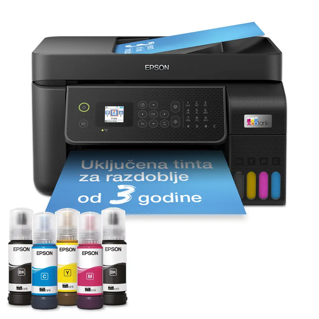 Printer EPSON L5310 All-In-One EcoTank USB LAN WiFi A4 - crni