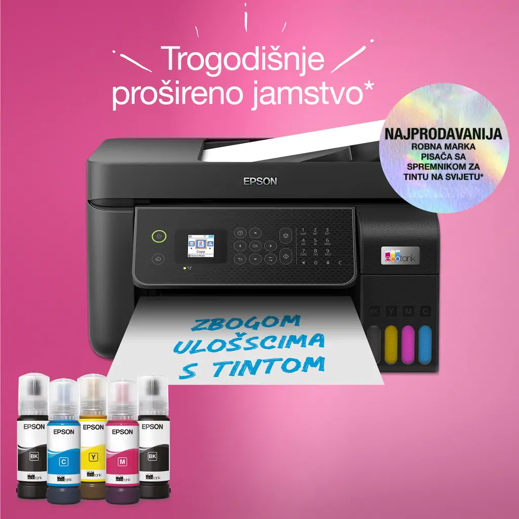 Printer EPSON L5310 All-In-One EcoTank USB LAN WiFi A4 - crni
