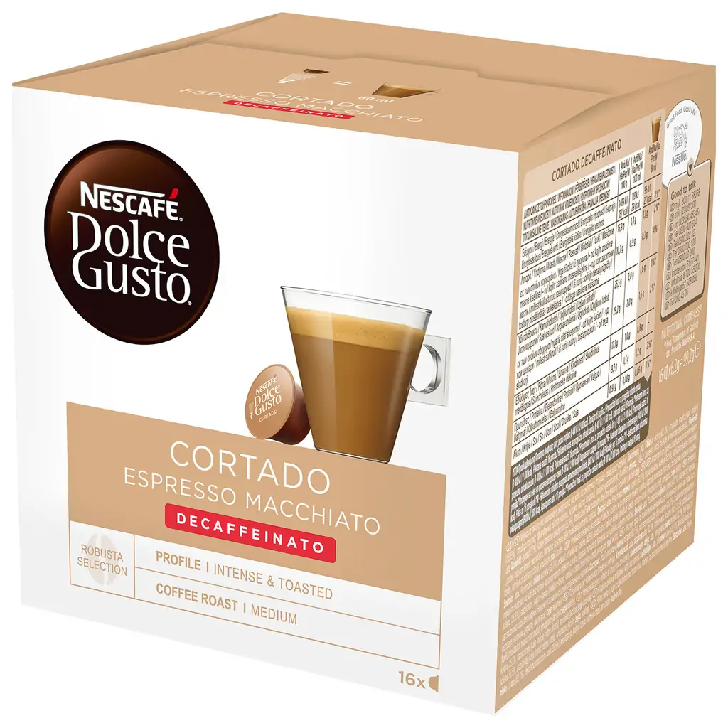 NESCAFE Dolce Gusto Cortado bez kofeina kava 99,2g (16 kapsula)