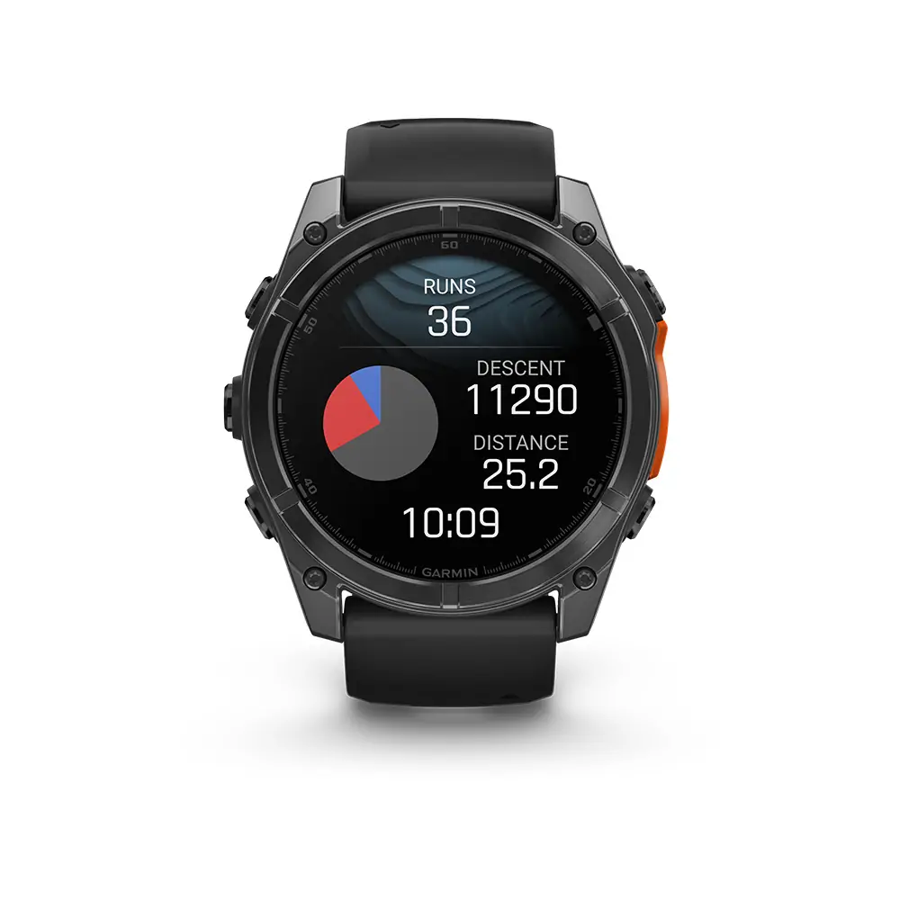 Smart watch GARMIN Fenix 8 51mm AMOLED Tamnosivi s crnim remenom - 010-02905-00
