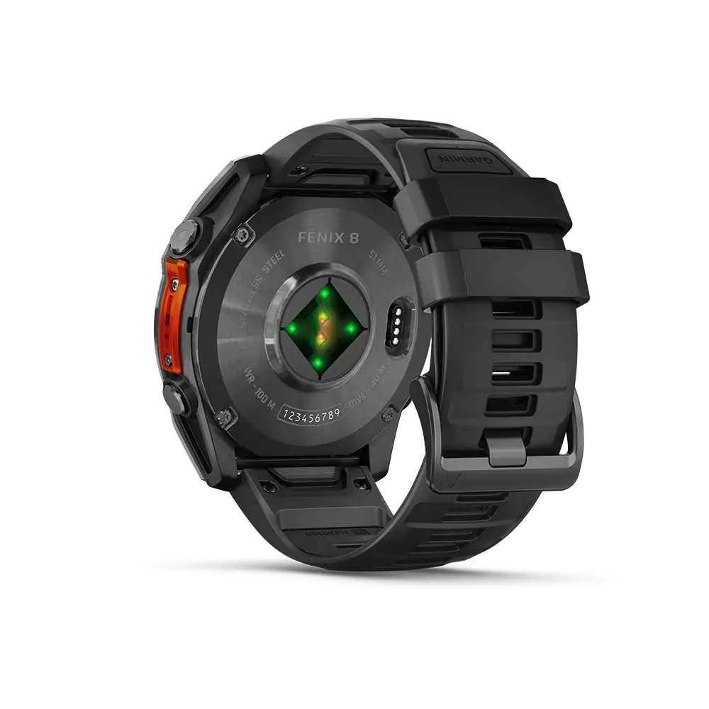 Smart watch GARMIN Fenix 8 51mm AMOLED Tamnosivi s crnim remenom - 010-02905-00