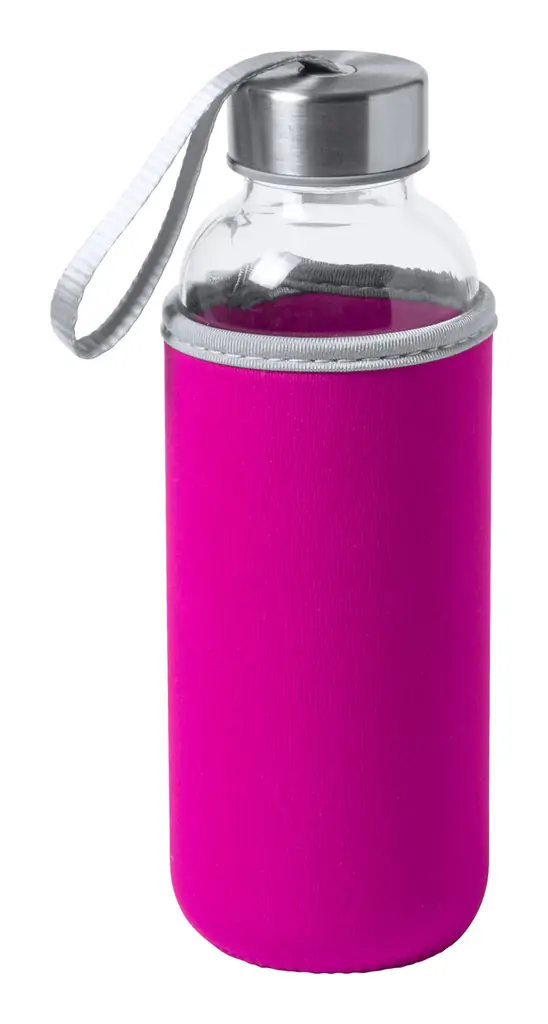 Boca za vodu 420ml Ganga sa košuljicom od pink neoprena