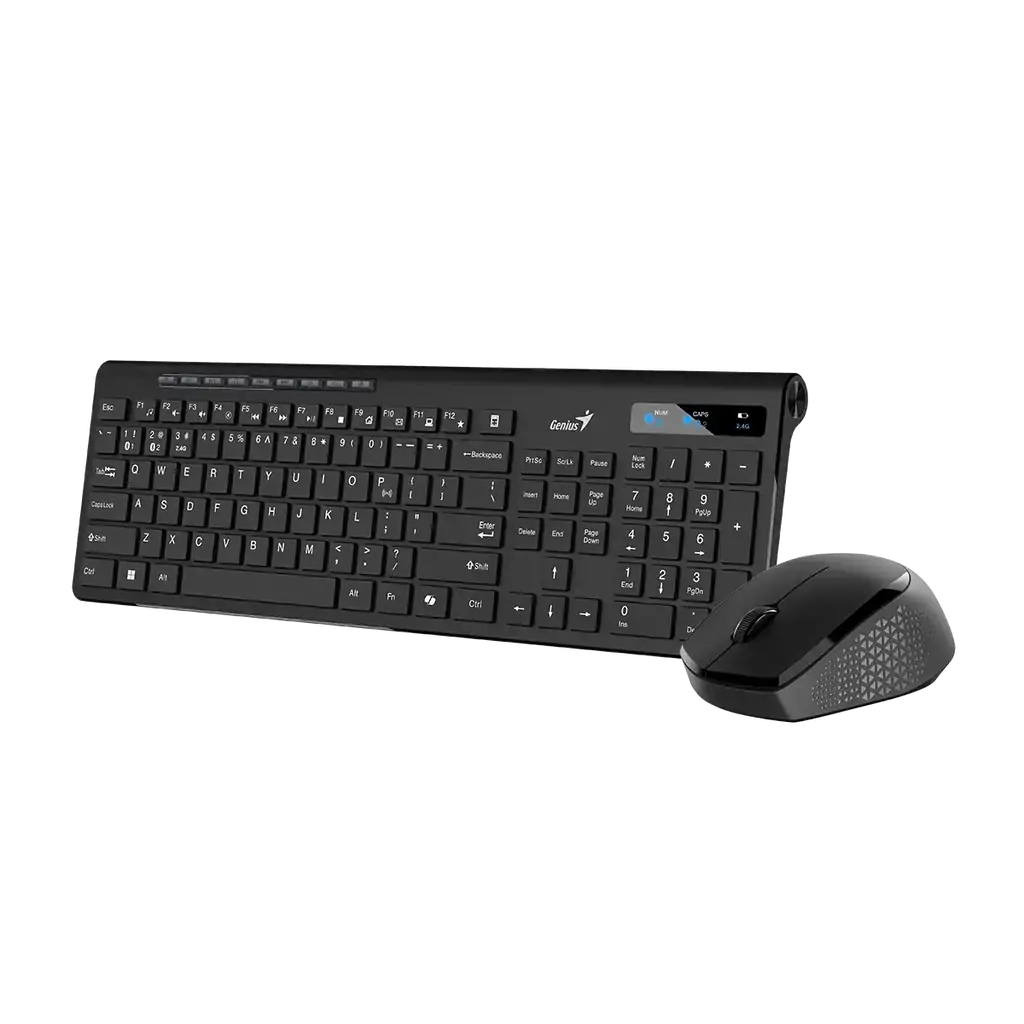 Tipkovnica GENIUS SlimStar 8230 wireless + bluetooth (tipkovnica+miš) Black
