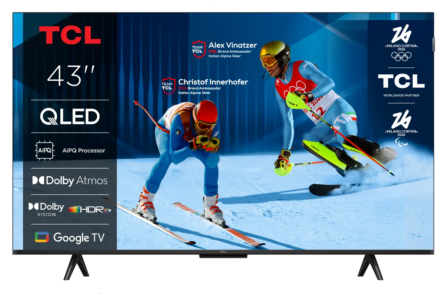 TV TCL 43P7K, QLED, 43", 109cm, UHD, Google TV