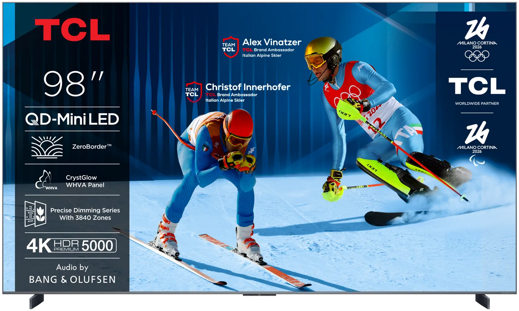 TV TCL 98C8K, MINI LED - QLED, 98", 249cm, UHD, Google TV, B&O