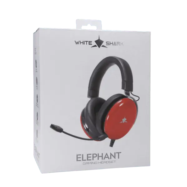 Slušalice+mikrofon WHITE SHARK GH-2540 Elephant - crvene
