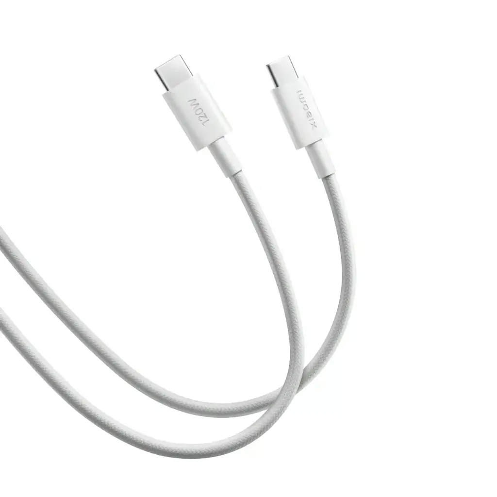 Kabel USB tip A-C<=>USB tip C-M  1.0m - XIAOMI QC 6A - bijeli pleteni