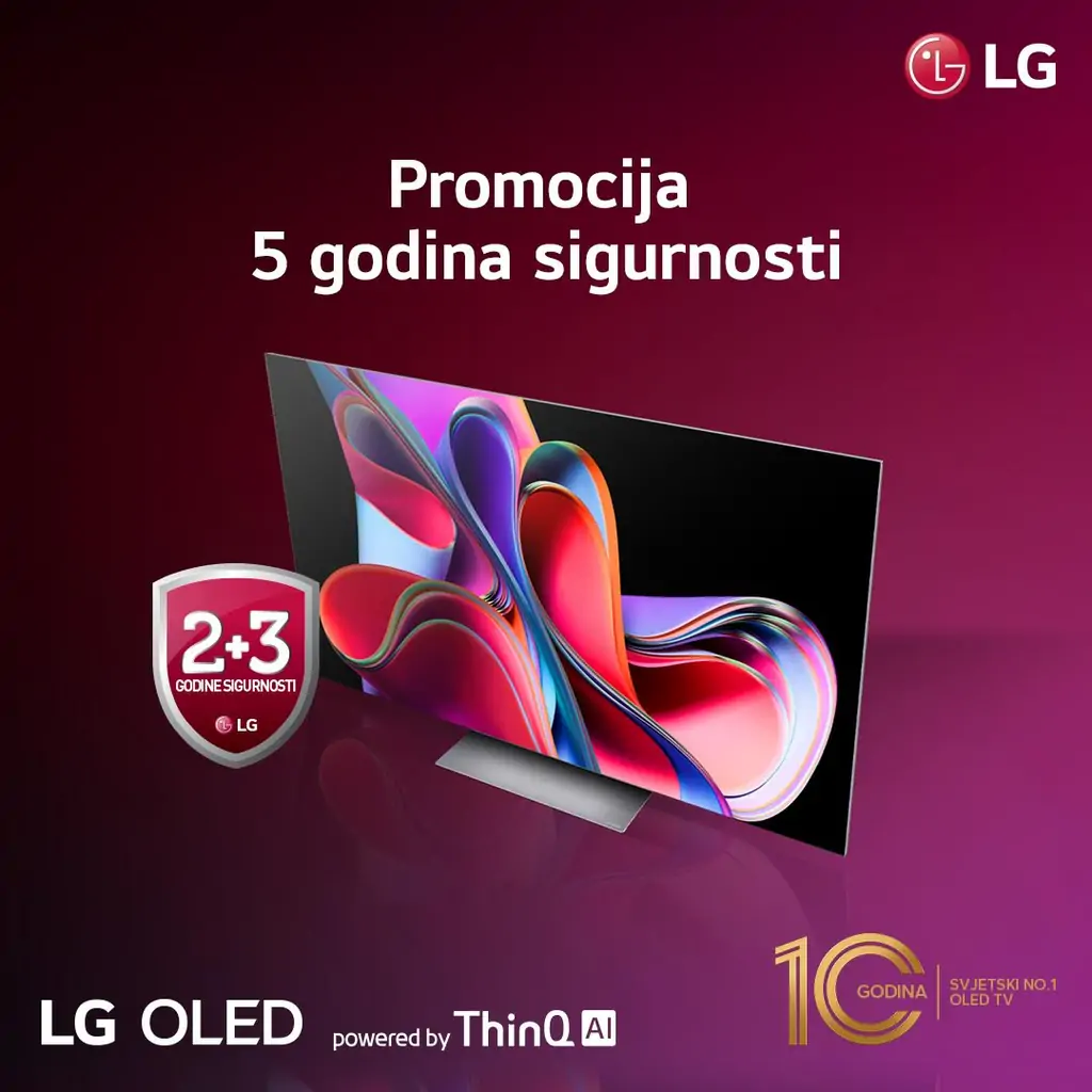 TV LG OLED65B53LA, OLED, 65", 165cm, UHD 4K, SMART