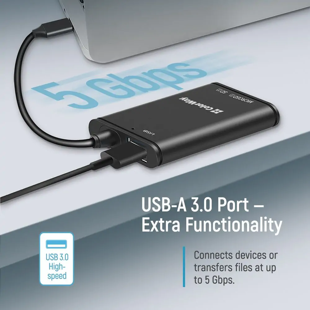 Card reader Colorway USB-C to USB 3.0/SD/MicroSD (CW-CR-02)