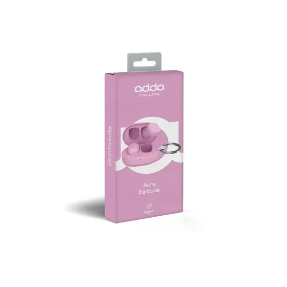 Slušalice+mikrofon Adda Collins BUD-002-LP, Aura, bluetooth 5.4, roze