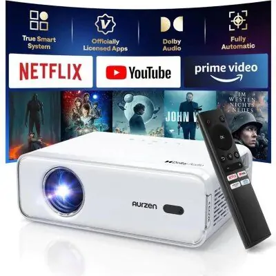 Projektor VANKYO Aurzen EAZZE D1 Full HD 1920x1080, 200 ANSI lumena, Smart OS, HDR10, Dolby Audio, 1000:1