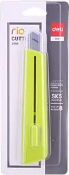 Nož skalpel  Deli široki 18mm 2040 s metalnom vodilicom zeleni