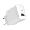 Adapter za napajanje ANKER 312 20W, USB-C + USB-A, PowerIQ 3.0, USB-C kabel, bijeli