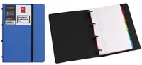 Etui za posjetnice 180 posjetnica s gumicom Deli 5778 crni, plavi Etui za posjetnice 180 posjetnica s gumicom Deli 5778 crni, plavi