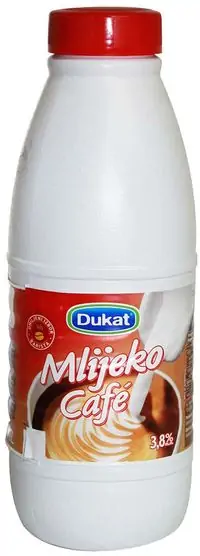 Mlijeko DUKAT za kavu boca 3,8% m.m. 1,0L Mlijeko DUKAT za kavu boca 3,8% m.m. 1,0L