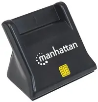 Card reader MANHATTAN Upright za Smart kartice - USB, black Card reader MANHATTAN Upright za Smart kartice - USB, black