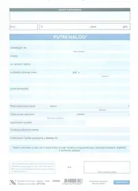 TI.II-8c Putni nalog s putnim računom A5 NN + TI.II-8c Putni nalog s putnim računom A5 NN +