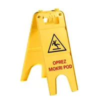 Znak upozorenja podni - ENG/HR, sklizav pod-wet floor, 62cm Znak upozorenja podni - ENG/HR, sklizav pod-wet floor, 62cm