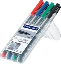 Marker permanentni 0,6mm CD/DVD Staedtler Lumocolor 318 4/1 Marker permanentni 0,6mm CD/DVD Staedtler Lumocolor 318 4/1