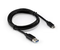 Kabel USB tip A-M<=>USB tip C-M  1.0m USB3.0 QC 3A crni - SBOX