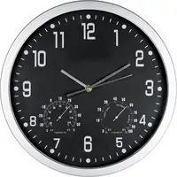 Sat zidni s vlagomjerom i termometrom 4123803 crni Sat zidni s vlagomjerom i termometrom 4123803 crni
