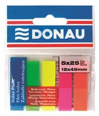 Zastavica 45x12mm 5x25 listova film poluprozirni Donau 5 boja Zastavica 45x12mm 5x25 listova film poluprozirni Donau 5 boja