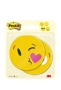 Blok samoljepljivi Die Cut shape Face 70x70mm 2x30 listova Post-it 3M Blok samoljepljivi Die Cut shape Face 70x70mm 2x30 listova Post-it 3M