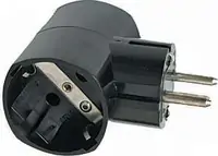 Razdjelnik COMMEL T dvostruki 250V crni Razdjelnik COMMEL T dvostruki 250V crni