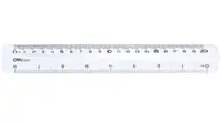 Ravnalo pvc 20cm Deli