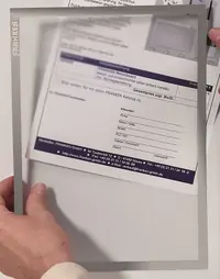 Okvir informacijski A4 Franken Megaframe magnetni sivi Okvir informacijski A4 Franken Megaframe magnetni sivi
