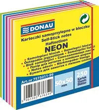 Blok samoljepljivi 50x50mm 250 listova Donau mix neon-pastel Blok samoljepljivi 50x50mm 250 listova Donau mix neon-pastel