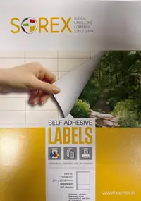 GLS Etiketa laser/inkjet/copy 210,0x297,0/87 Sorex 100/1 GLS Etiketa laser/inkjet/copy 210,0x297,0/87 Sorex 100/1