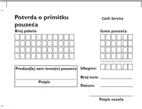 Tisak blok A6 NCR,1/0,Potvrda o primitku pouzeća GLS Tisak blok A6 NCR,1/0,Potvrda o primitku pouzeća GLS