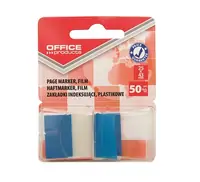 Zastavica 25x43mm 50 listova film poluprozirni Office products plava Zastavica 25x43mm 50 listova film poluprozirni Office products plava