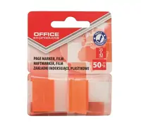 Zastavica 25x43mm 50 listova film poluprozirni Office products narančasta Zastavica 25x43mm 50 listova film poluprozirni Office products narančasta