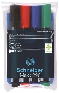 Marker za bijelu ploču i flichart 2-3mm Schneider Maxx 290 4/1 Marker za bijelu ploču i flichart 2-3mm Schneider Maxx 290 4/1