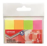 Zastavica 50x20mm 4x50 listova papirnata Office products 4 intezivne boje Zastavica 50x20mm 4x50 listova papirnata Office products 4 intezivne boje