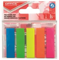 Zastavica 45x12mm 5x25 listova film poluprozirni Office products 5 boja Zastavica 45x12mm 5x25 listova film poluprozirni Office products 5 boja