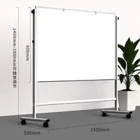 Ploča bijela na stalku 150x90cm dvostrana s kotačima Ploča bijela na stalku 150x90cm dvostrana s kotačima