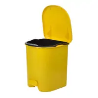 Kanta za otpatke s pedalom pvc 17l sort Kanta za otpatke s pedalom pvc 17l sort