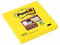Blok samoljepljivi 76x76mm 90 listova Post-it 3M 654 ultra yellow Super Sticky Blok samoljepljivi 76x76mm 90 listova Post-it 3M 654 ultra yellow Super Sticky