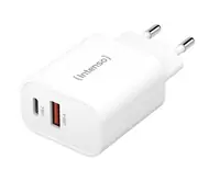 Adapter za napajanje INTENSO - kucni punjač USB Type-C (30W) + Type-A (18W), PD 3.0, PPS and QC 4.0, bijeli Adapter za napajanje INTENSO - kucni punjač USB Type-C (30W) + Type-A (18W), PD 3.0, PPS and QC 4.0, bijeli